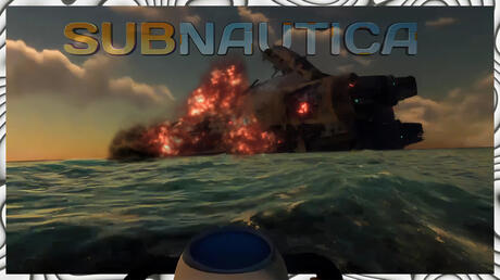 I created this thumbnail in Adobe Photoshop for a YouTube video! Subnautica